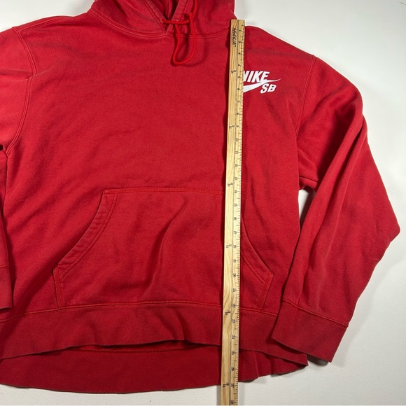 Vintage NIKE SB Hoodie Mens XL Red Pullover Skateboarding Streetwear - Picture 3 of 8